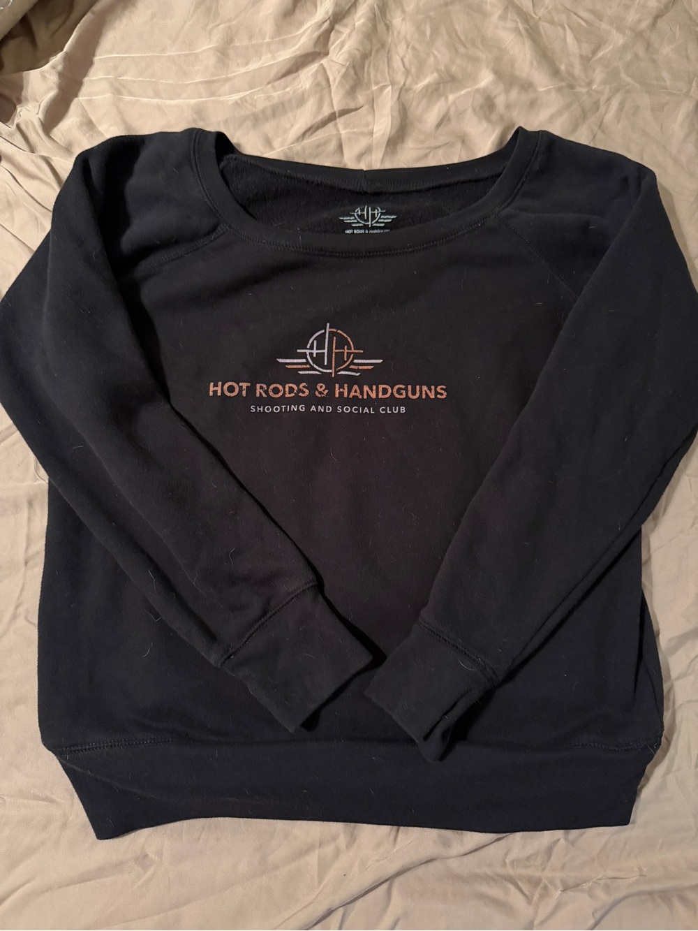 Hot Rods & Handguns Black Logo Crewneck Sweatshirt
